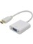 8744 Dijital HDMI To VGA Görüntü Çevirici Aparat Beyaz HDMI Çıkışlı Bilgisayarların Görüntüsünü VGA Girişli Monitör, Projeksiyon Vb Görüntü Cihazlarına Aktarır, Çevirir. (Beyaz) 1