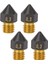 4 Adet 3D Yazıcı Nozulu Üç Delikli Yüksek Akışlı Hızlı Baskı Ekstrüderleri Ptfe Kaplamalı Pirinç Baskı Kafası Ender‑3 Ender‑3 Pro 3D Yazıcı 0.3mm (Yurt Dışından) 1