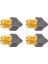 4 Adet 3D Yazıcı Nozulu Üç Delikli Yüksek Akışlı Hızlı Baskı Ekstrüderleri Ptfe Kaplamalı Pirinç Baskı Kafası Ender‑3 Ender‑3 Pro 3D Yazıcı 0.3mm (Yurt Dışından) 4