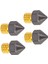 4 Adet 3D Yazıcı Nozulu Üç Delikli Yüksek Akışlı Hızlı Baskı Ekstrüderleri Ptfe Kaplamalı Pirinç Baskı Kafası Ender‑3 Ender‑3 Pro 3D Yazıcı 0.3mm (Yurt Dışından) 5