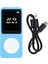 Mp3 Çalar Bluetooth 5.0 1.77 Inç LCD Ekran Dahili Hd Hoparlör Taşınabilir Hifi Müzik Çalar Fm Radyo Kaydedici Çalar Saat Mavi Hafıza Kartı Yok (Yurt Dışından) 1