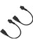 2 Adet IEC320 C14 - IEC320 C5 Kablosu 30 cm Uzunluk C14 Erkek - C5 Dişi Adaptör Kablosu Dizüstü Bilgisayar Hoparlör Yazıcı Kamera Için (Yurt Dışından) 5