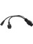 C6 Ila C5 C7 Y Ayırıcı Güç Kablosu Pvc Kabuk Tak ve Çalıştır IEC320 C6 Erkek Ila C5 + C7 Dişi Ayırıcı Adaptör Kablosu 30CM (Yurt Dışından) 2
