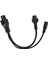 C6 Ila C5 C7 Y Ayırıcı Güç Kablosu Pvc Kabuk Tak ve Çalıştır IEC320 C6 Erkek Ila C5 + C7 Dişi Ayırıcı Adaptör Kablosu 30CM (Yurt Dışından) 4