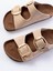 ASKAP-101 Bej Günlük Birkenstock Kadın Terlik 4