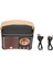 Retro Bluetooth Hoparlör Hifi Stereo Hızlı Iletim Düşük Güç Tüketimi Taşınabilir Vintage Hoparlör Ev Dış Mekan Siyah (Yurt Dışından) 1