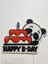 Panda Temalı Doğum Günü Pasta Süsü – Happy B-Day Yazılı 3D Baskı Figür 2