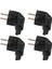 4 Adet Eu4.8mm - IEC320 C5 Güç Adaptörü Evrensel Standart Bilgisayar Güç Adaptörü 100‑ (Yurt Dışından) 4