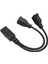 Y Ayırıcı Güç Fişi Kablosu Iec 320 C14 Erkekten Çifte 5 15R Dişi Ayırıcı Adaptör Kablosu 11,8 Inç 10A 125‑ (Yurt Dışından) 2