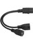 Y Ayırıcı Güç Fişi Kablosu Iec 320 C14 Erkekten Çifte 5 15R Dişi Ayırıcı Adaptör Kablosu 11,8 Inç 10A 125‑ (Yurt Dışından) 4