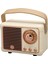 Retro Bluetooth Hoparlör Hifi Stereo Hızlı Iletim Düşük Güç Tüketimi Taşınabilir Vintage Hoparlör Ev Dış Mekan Sarı (Yurt Dışından) 2