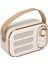 Bluetooth Hoparlör Stereo Hifi Ses USB Şarj Retro Taşınabilir Kablosuz Hoparlör Ev Seyahat Beyaz (Yurt Dışından) 2