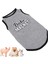 Pet Tshirt Evcil Hayvan Mini Domuz Ince Pamuklu Moda Mektup Baskı Evcil Hayvan Giysileri Evcil Hayvanlar Için (Gri S) (Yurt Dışından) 2