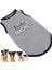 Pet Tshirt Evcil Hayvan Mini Domuz Ince Pamuklu Moda Mektup Baskı Evcil Hayvan Giysileri Evcil Hayvanlar Için (Gri S) (Yurt Dışından) 4