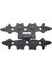 Antika Tarz Dekoratif Pirinç Yıldız Menteşe - 84X44 Mm, Oksit 1