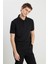 Regular Fit Siyah Erkek Polo Yaka T-Shirt W2510720001 1