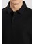 Regular Fit Siyah Erkek Polo Yaka T-Shirt W2510720001 4