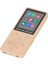 Mp3 Mp4 Oynatıcı Bluetooth 5.0 Süper Ince 1.8 Inç Renkli Ekran 128G Genişletilebilir Bellek Taşınabilir Video Müzik Oynatıcı Altın (Yurt Dışından) 5