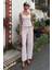 Kalın Askılı Bluz Pantolon Keten Takım 10187 5
