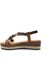 G25Y171 Dolgu Taban Espadril Detaylı Lastikli ve Taşlı Kadın Camel Beji Şık Spor Sandalet 3