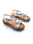 G25Y171 Dolgu Taban Espadril Detaylı Lastikli ve Taşlı Kadın Beyaz Şık Spor Sandalet 1