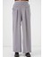 Geniş Paça Pileli Pantolon 6718 - Gri 4