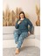 Uzun Kollu %100 Pamuk Büyük Beden Anne Pijama Takımı- Anne Özel Serisi 1