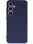 Samsung Galaxy S24 Uyumlu Ince Esnek Soft Rubber Telefon Kılıfı - Lacivert 1