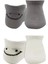 2'li Sneakers Smile Penye Çorap BS20106 Gri Ekru 2