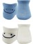 2'li Sneakers Smile Penye Çorap BS20106 Mavi Ekru 2