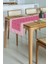 Jolie Flowers Pink Dekoratif Kenar Kuşlar ve Dallar Tasarımlı Dikişsiz Lazer Kesim Runner - 48X135CM 1