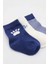 3'lü Penye Soket Çorap BS10110 Indigo 4