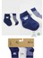 3'lü Penye Soket Çorap BS10110 Indigo 5