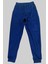 Parlak Kadife Cepli Pantolon Eşofman Pijama Altı Unisex Lastikli Paça Lacivert 1