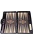 Lüks Tavla Takımı - Turkish Backgammon - Tavla - Deri Çantalı Fermuarlı Özel Tasarım Lüks Tavla 3