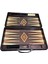 Lüks Tavla Takımı - Turkish Backgammon - Tavla - Deri Çantalı Fermuarlı Özel Tasarım Lüks Tavla 4