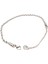 Çelik Bileklik Ince Burgu Zincir Model 4 mm Kalınlık 18 cm Uzunluk 5 cm Ek Gümüş Silver 5