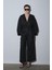 Siyah %100 Keten Eleni Culotte Pantolon 2