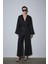 Siyah %100 Keten Eleni Culotte Pantolon 4