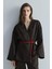 Kahverengi %100 Keten Eleni Kimono 2