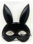 Siyah Renk Kumaş Malzemeden Imal Eva Tavşan Maskesi 1