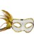 Altın Yandan Tüylü Pul Payet Parti Maskesi 1