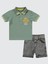 Erkek Bebek Şortlu Takım 6-18 Ay Yeşil 1