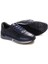 Erkek Hakiki Deri Sneaker Günlük Rahat Spor Yürüyüş Casual Bağcıklı Ayakkabı Lacivert 600ma326 4