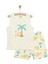 Erkek Bebek Basic Tişört-Şort 2li Takım Bisiklet Yaka Reçme Paça Atlet Kol Açık Yeşil 1