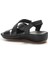 Kadın Deri Rahat Yazlık Casual Günlük Sandalet Siyah 864zar05 3