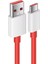 6A 60W Usba To Type-C Hızlı Data ve Turbo Fast Şarj Kablosu 100CM Kırmızı K323 1