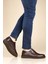 Erkek Deri Casual Klasik Düz Taban Günlük Loafer Bağcıklı Ayakkabı 822MA051 1
