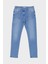 Kadın Sydney Orta Mavi Yüksek Bel Slim Straight Fermuarlı Jean Pantolon C 4529-038 1