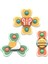 Bebek Vakumlu Bardak Dönen Karikatür Fidget Spinner Banyo Oyuncağı 3 Parçalı Set - Çok Renkli (Yurt Dışından) 1